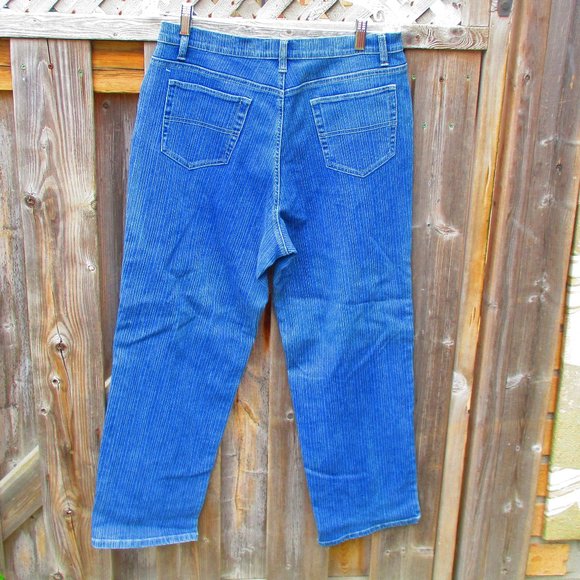 Vintage Light Wash Ribbed Jeans 14P Hudson's Bay - Picture 8 of 9